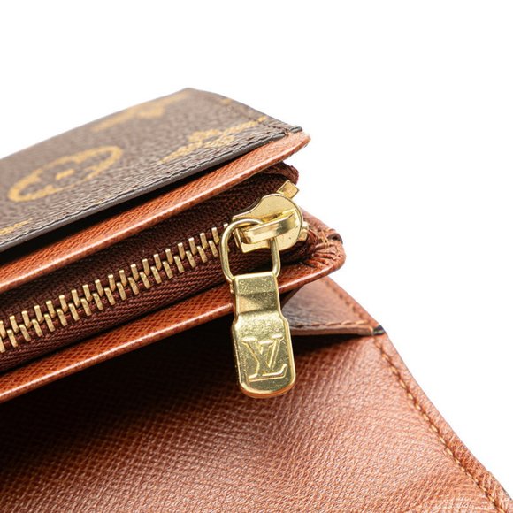 Louis Vuitton Monogram Porte Monnaie Bi-fold Wallet M61730 Brown Leather Wome... - Picture 8 of 10